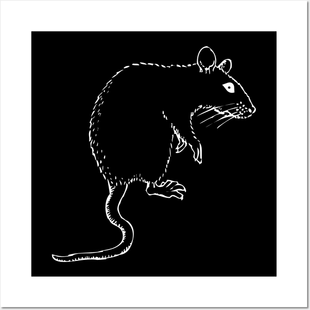 I Love Rat House Mouse Rodent Rodent Wall Art by Shirtjaeger